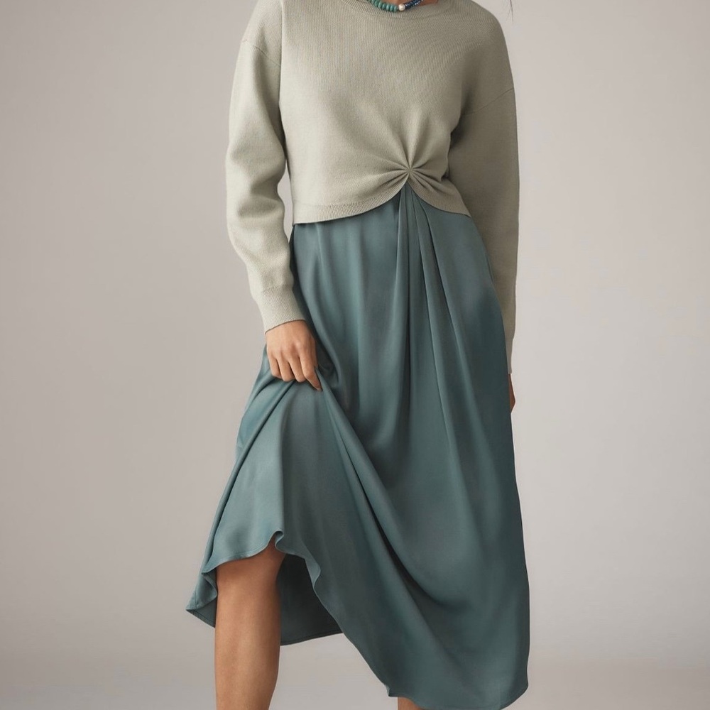 NWT Anthropologie The Gemini Twofer Sweater + Dress Set